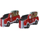 2/A Christmas Truck Shaped Design Storage Tin, 19cm
