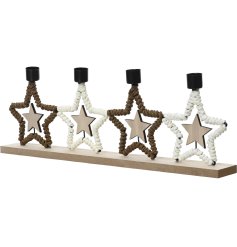 Metal Wire Stars Candle Holder