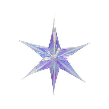 40cm Iridescent Star Hanger