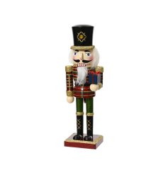 Celebratory soldier figurine perfect for holiday decorating needs.