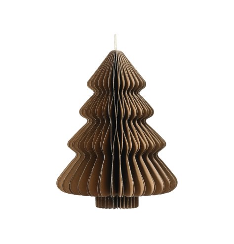 Brown w/ Champagne Paper Tree Hanger