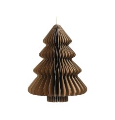 40cm Brown w/ Champagne Edged Hanging Paper Tree