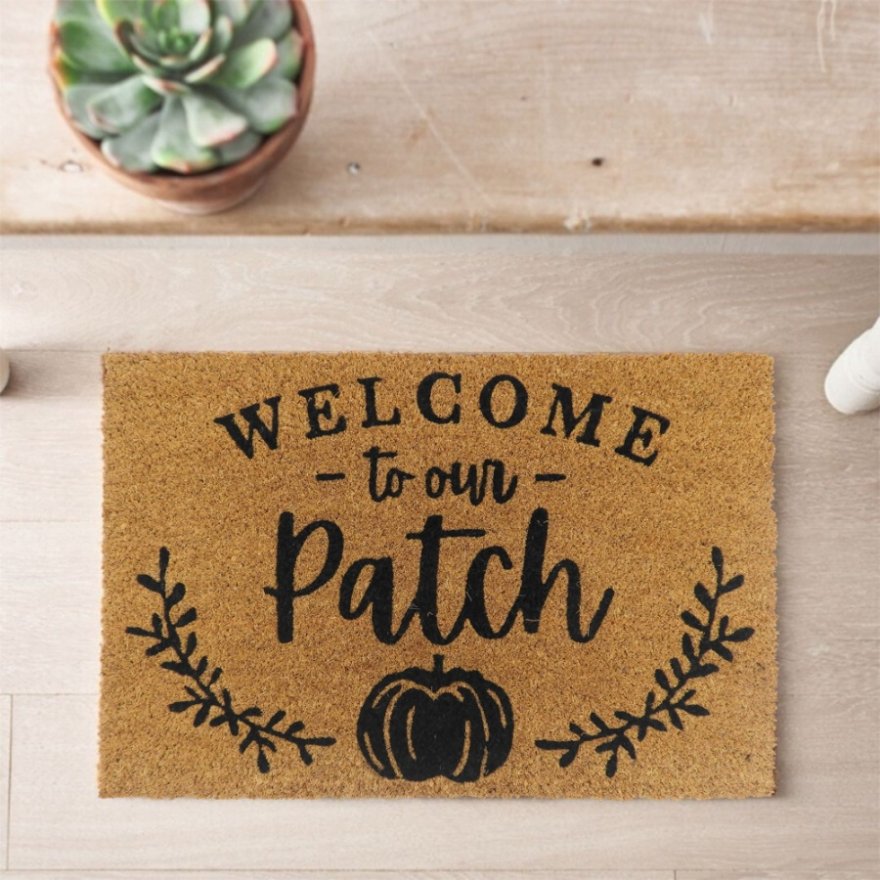 Autumnal Doormat Welcome Patch, 60cm