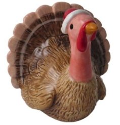 Christmas Turkey Standing Deco, 7.4cm 