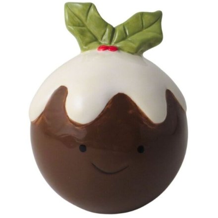 Decorate your table or mantel with this delightful holiday pudding decoration.