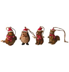 Bring the magic of the forest into your home this holiday season with our Hedgehog Tree Decoration. 