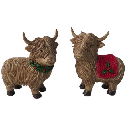 Standing Highland Cow, 12.5cm