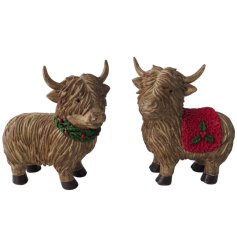 Standing Highland Cow, 12.5cm