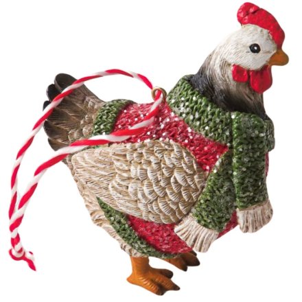 Add some country charm to your Christmas tree with our delightful cockerel hanger