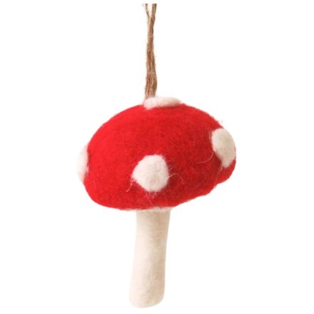 Mushroom Tree Ornament, 7.5cm