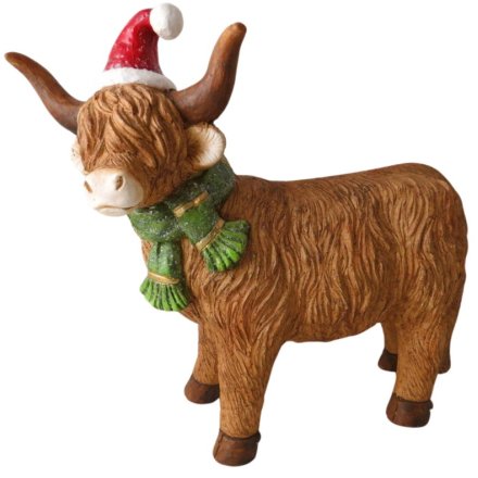 Welcome a cute infused decoration to your living space with this adorable Highland Cow.