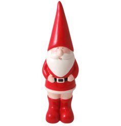 Santa in Boots Standing Deco, 17cm