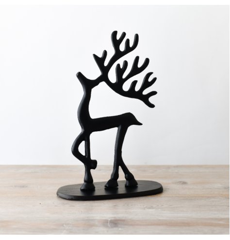 Matte Black Reindeer, 30cm