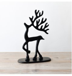 Black Reindeer Ornament, 30cm