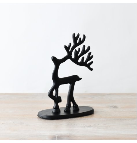 Experience the charm of our elegant Deer Sculpture in decorative metal, stunning addition to any space