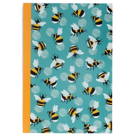 Step into spring with this A5 bumble bee notebook! 