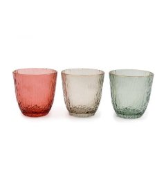 Add a touch of sophistication to any room with these stylish ribbed tea light holder
