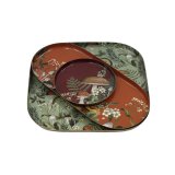 A set of 3 different shape and sizes mushroom dishes.