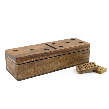 Wooden Dominos Box 20cm