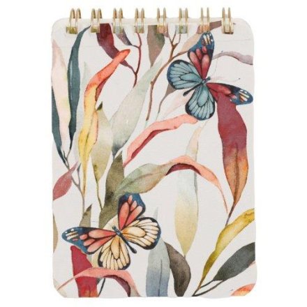 Mini Butterfly Note Book Pad, 10.5cm