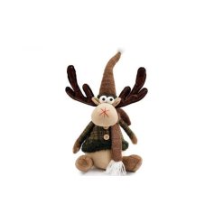 A super cute sitting reindeer figure, sure to add a festive touch.