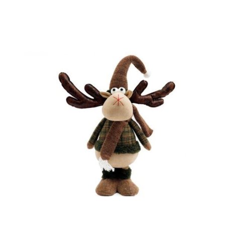 Add a traditional styled accessory to your home with this tall standing reindeer decoration