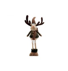 Get your Christmas grotto ready with this standing reindeer figurine with soft Legs will make the ideal gift