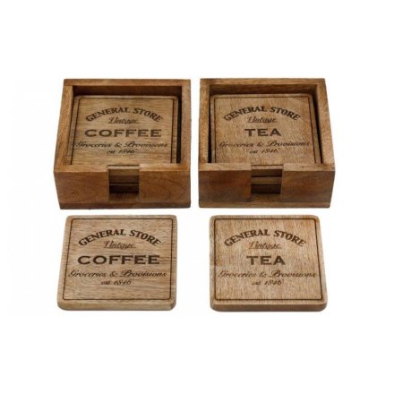 General Store Coasters Set of 4