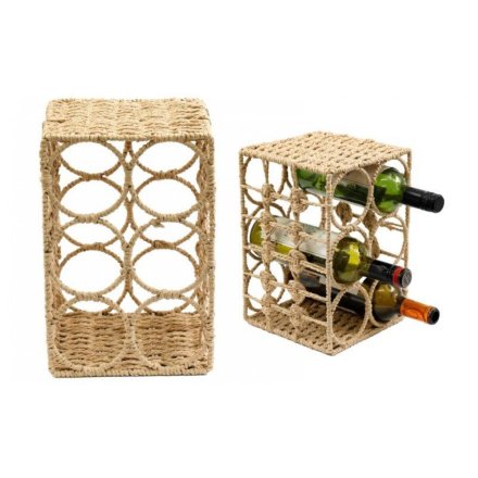 30cm Woven Wine Rack
