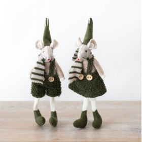 Our charming green and cream mice in 2 assorted designs. 