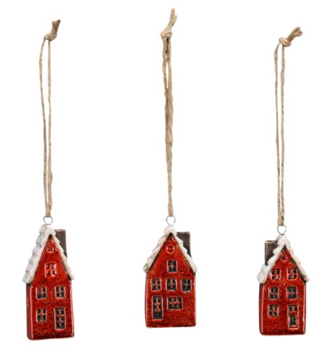 3/A Tree Decoration Red House Hanger