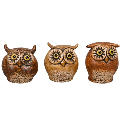 3/a Owl Ornaments 5cm