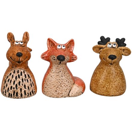 3/A Indoor Deer, Fox, Squirrel Ornament
