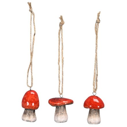 Ceramic Mushroom Hangers 5cm