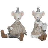 Add a touch of festive charm to your home with the cute Sitting Mouse