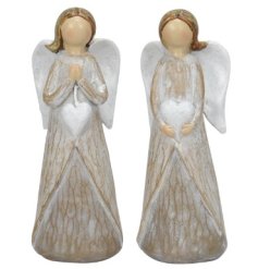 12.5cm Angel Ornaments w/ Hearts