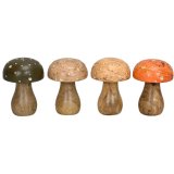 Elevate your outdoor space with these mushroom sculptures