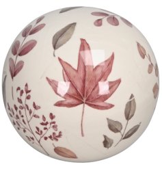 Leaf Ball Decoration 9cm
