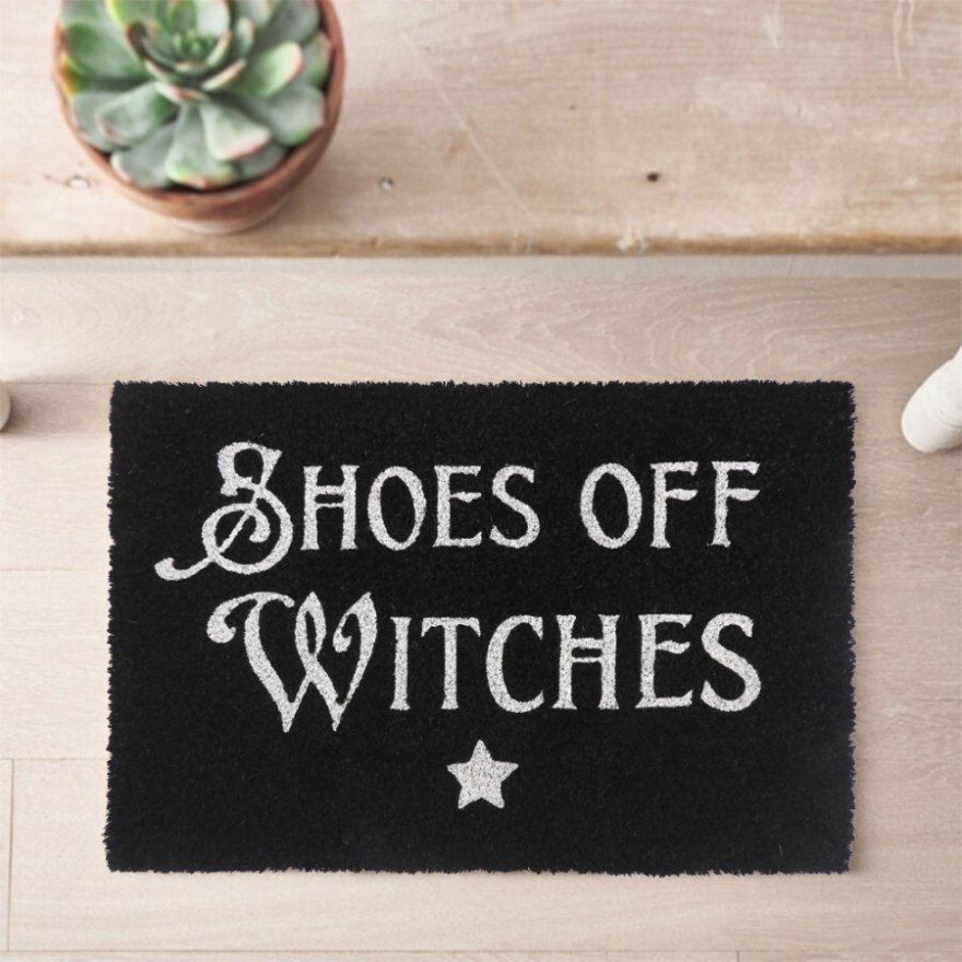 Doormat - Shoes Off Witches, 60cm