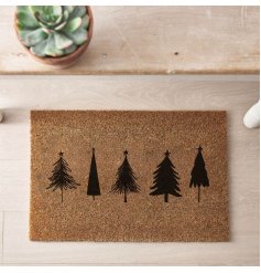 A simple yet stylish doormat to display at home during the Christmas season.