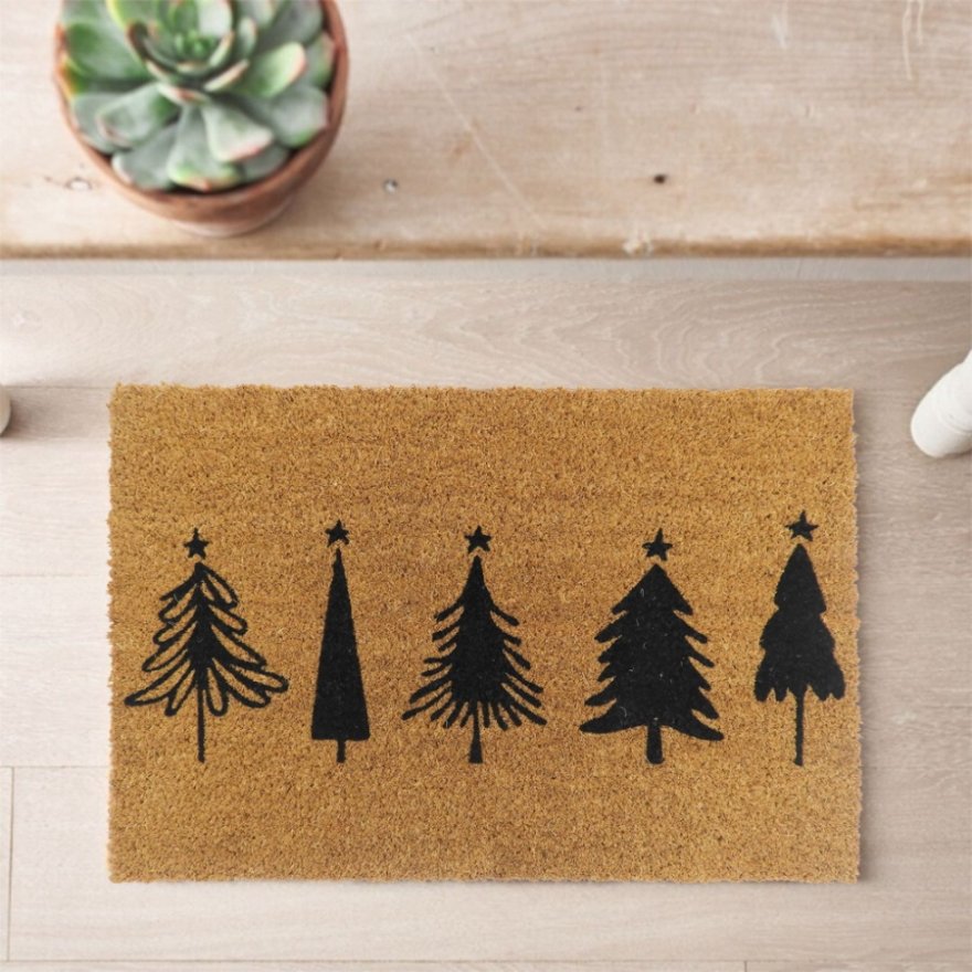 Festive Tree Doormat, 60cm