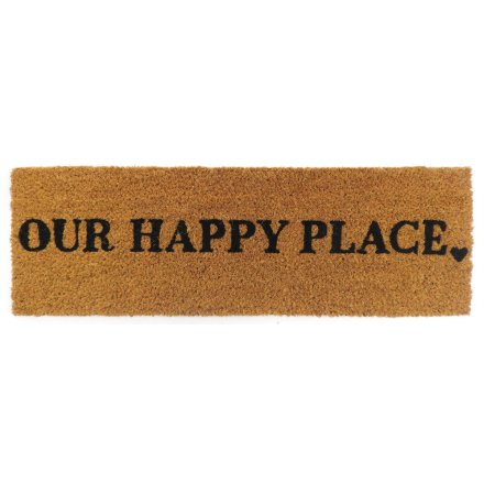 Our Happy Place, Top Step Doormat, 60cm