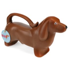 Jazz up the garden with this chic watering can in a Sausage dog design.