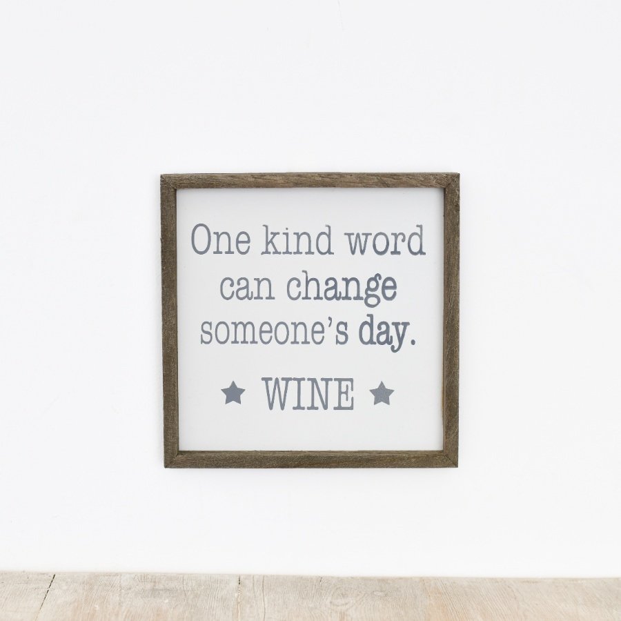 Humour Wine Wooden Rustic Plaque, 20cm