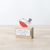 Beautiful Robin  'Robins appear when Your Loved Ones Are Near' sign plaque