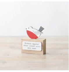 A Robin In Your Garden plaque From Above That Someone In Heaven Is Sending You Their Love