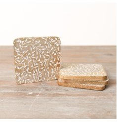 These set of 4 wooden coasters would make a lovely gift idea for Mothers day or a birthday. 