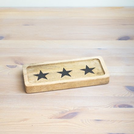A stylish wooden block serving tray a must have in all kitchens 