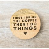 Celebrate your need for that magic cup first thing in the morning with this stunning coaster.