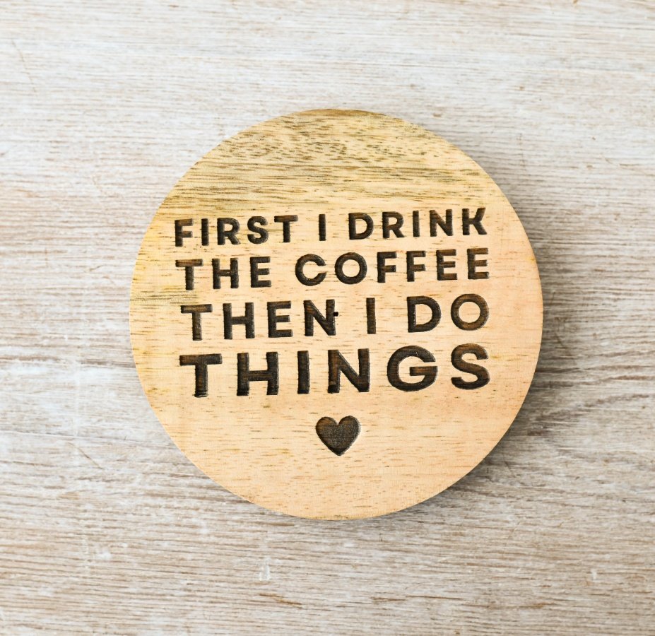 Start your day with this beautiful coaster, perfect for holding your favorite morning beverage.